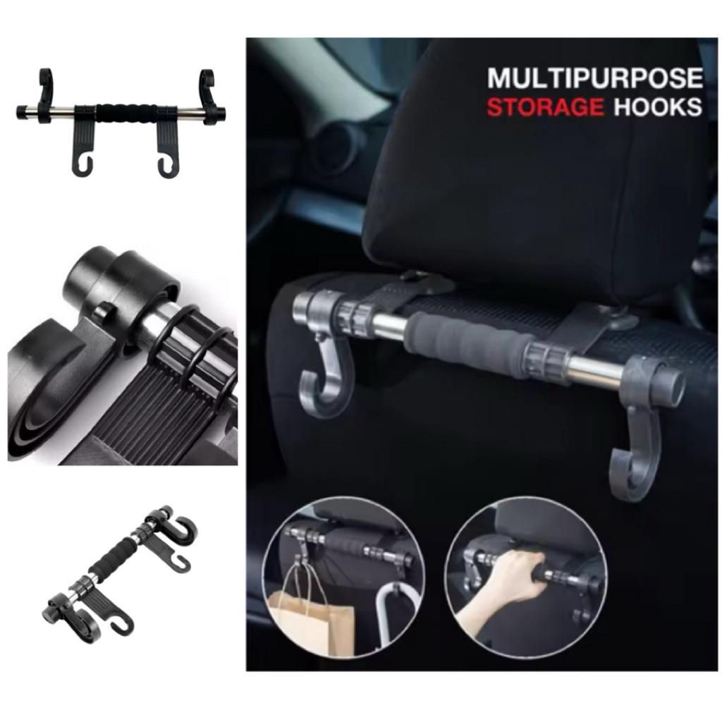 YAMOTO Headrest Luggage Car Holder 🚘 ตะขอแขวนหลังเบาะตัวยาว
