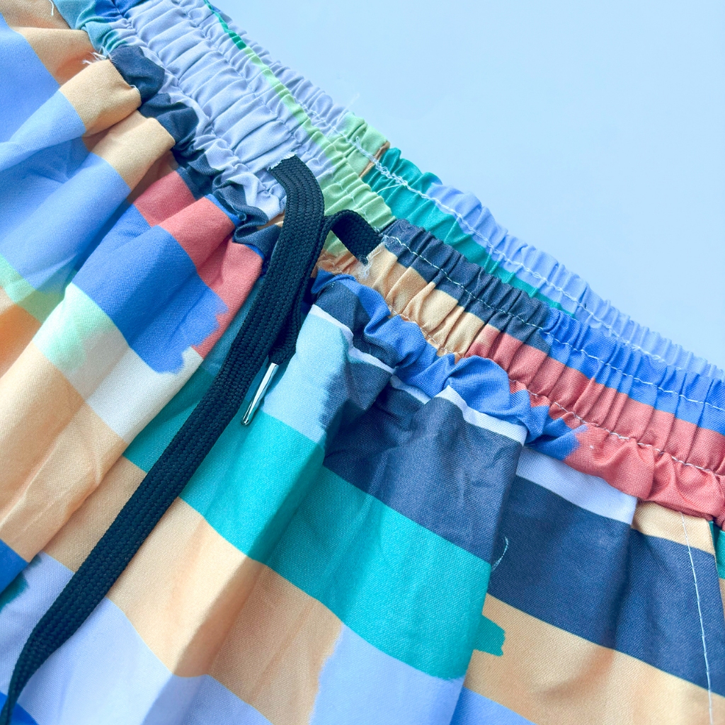 กางเกงเจเจ กางเกงขาสั้นชายหาด ไซส์ 24-36นิ้ว กางเกงขาสั้นลายพิมพ์ เหมาะกับเด็กชายและเด็กหญิง - รูปที่ 5