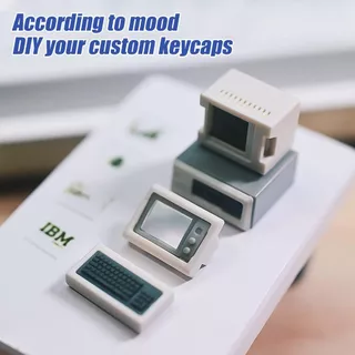 [K-02] Custom Keycap คีย์แคปแม่เหล็ก Esc Retro ส่งแสงได้ สำหรับคีย์บอร์ดกล RGB PC Gaming Cherry MX Switch