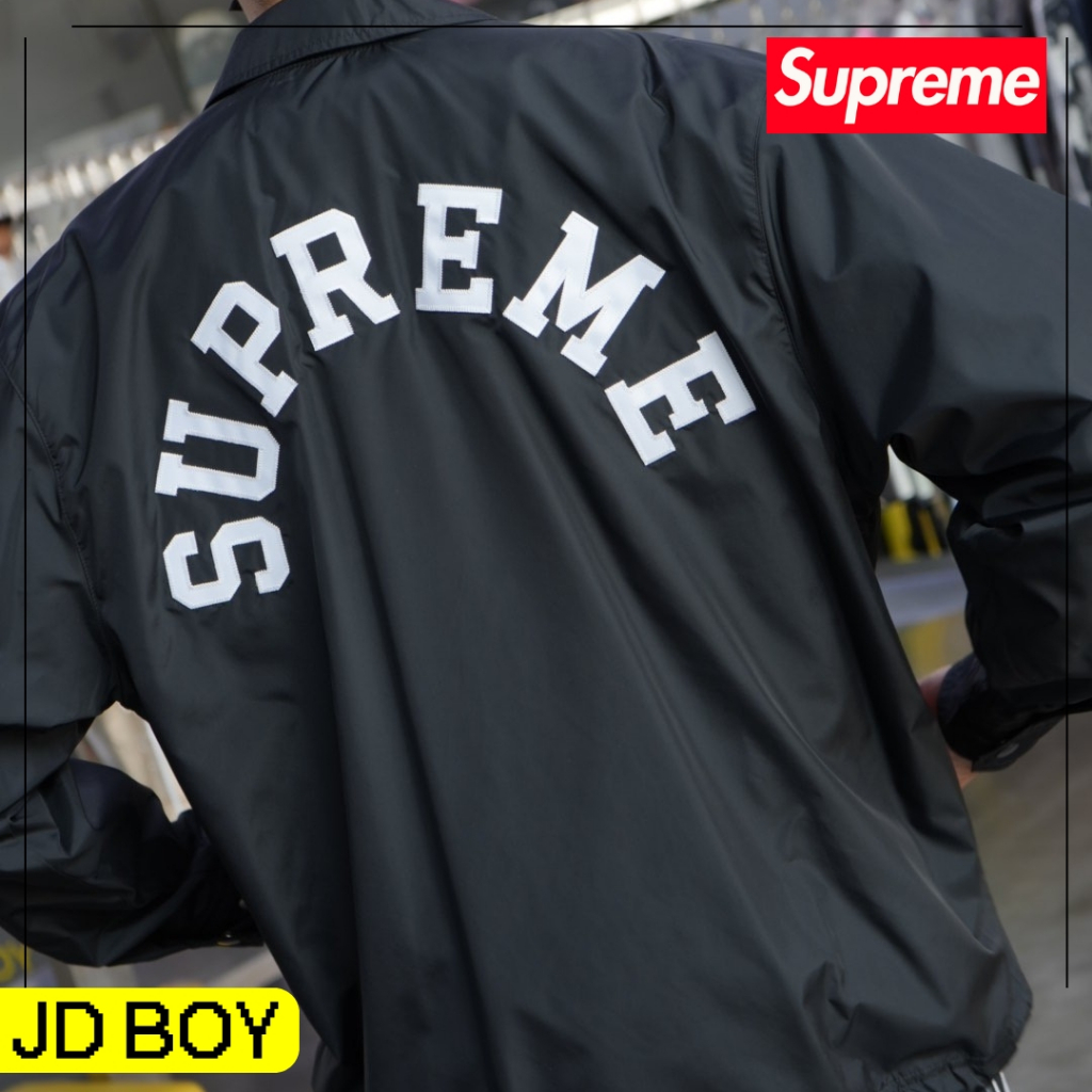 (มีส่งด่วนได้ของเลยวันนี้) JDBOY - Supreme x Champion Coach Jacket Black