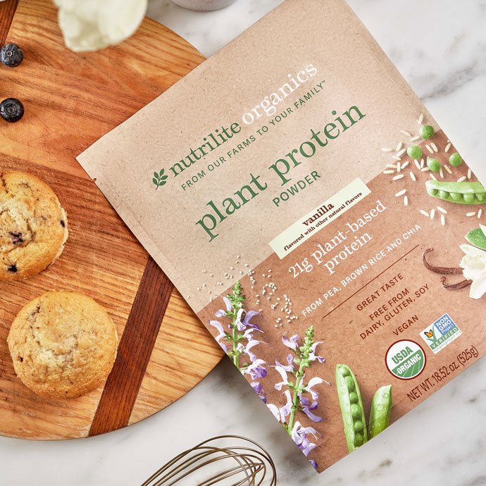 Nutrilite™ Organics Plant Protein Powder – Vanilla Exp.07.2026
