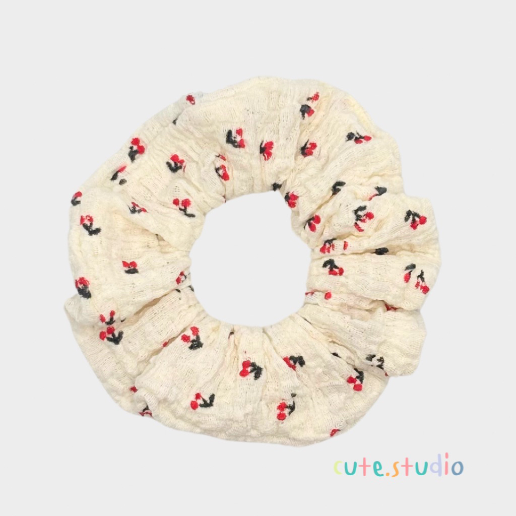 cute.studio • yuyee ยางมัดผม ผ้า ruffle print ผ้ายับย่น