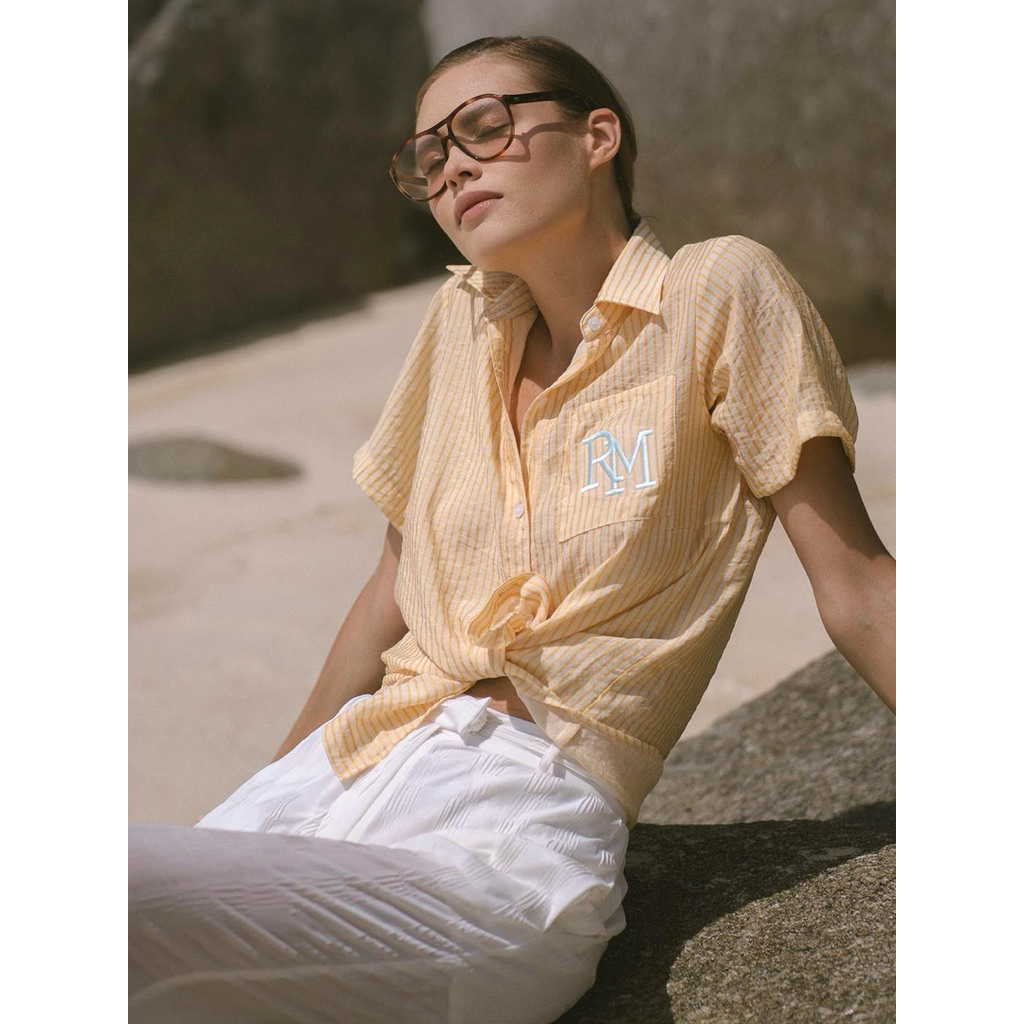 Rally movement : Fz Top เสื้อเชิ้ต สีส้ม