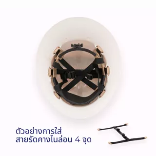 หมวกเซฟตี้ปีกรอบ Class E มีมอก. รองปรับหมุน รองในปรับเลื่อน หมวกดับเพลิง หมวกกู้ภัย