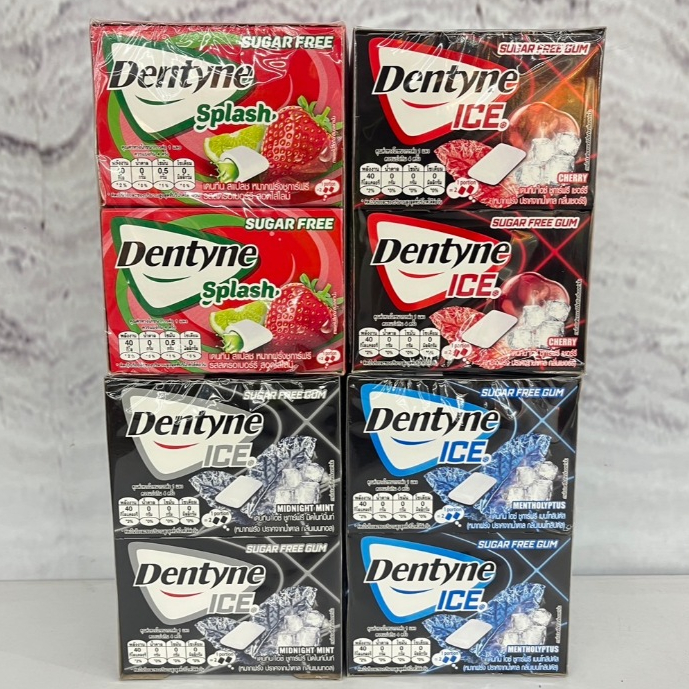 Dentyne ICE sugar free gum หมากฝรั่ง นำ้หนักสุทธิ 11.2-15.2 กรัม x 16-20 แผง