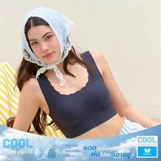 Wacoal Cool Innovation บราไร้โครง รูปแบบสวมหัว รุ่น WH9E15 สีดำ (BL)