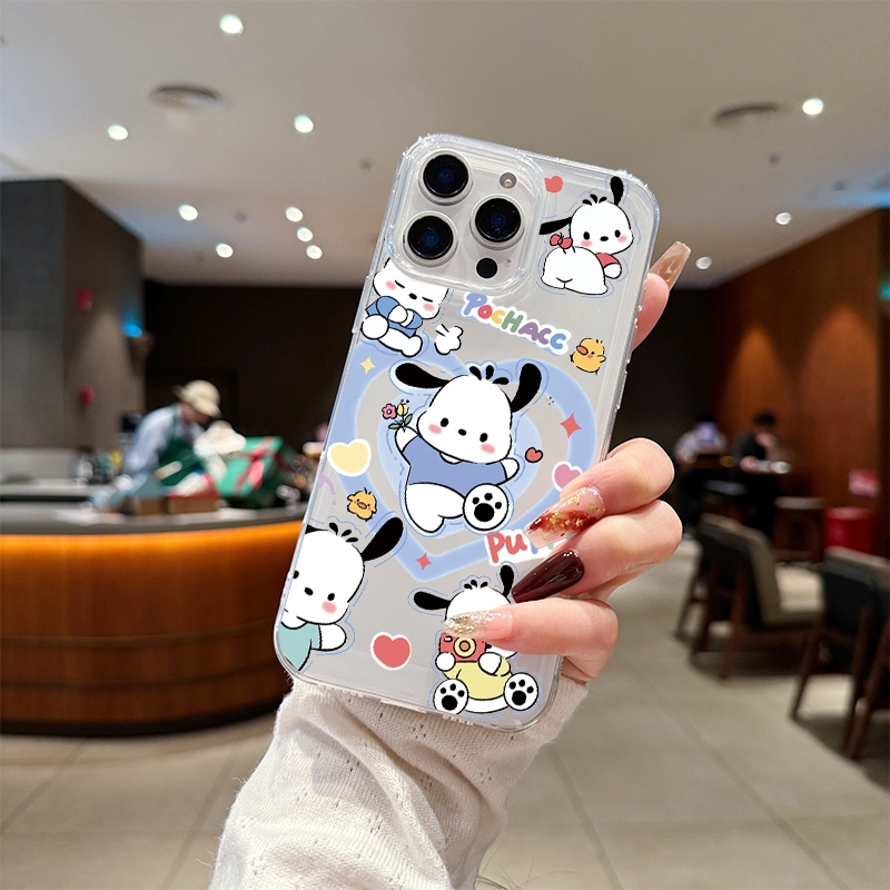 เคสไอโฟน11 💖กรณีโทรศัพท์โปร่งใส💖ส่งจากไทย เคสไอโฟน for iPhone11 12 13 14 15Pro Max XR XS X 7 8P ลูกสุนัขใช้กล้อง - รูปที่ 4