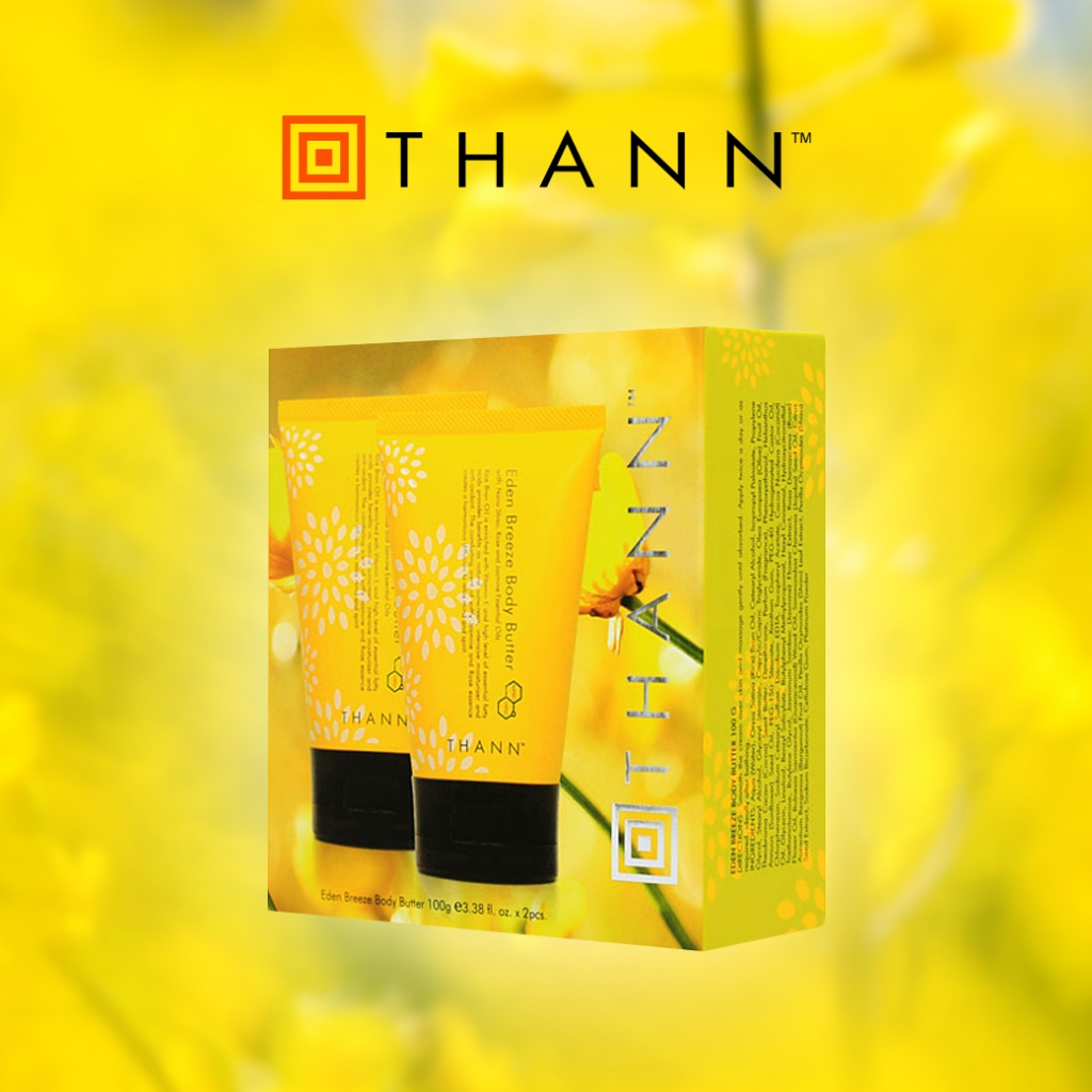 THANN Eden Breeze Body Butter 100g x 2pcs ครีมบำรุงผิวกายสูตรเข้มข้น ช่วยฟื้นฟูและปกป้องผิวแห้งกร้านหรือผิวแพ้ง่าย
