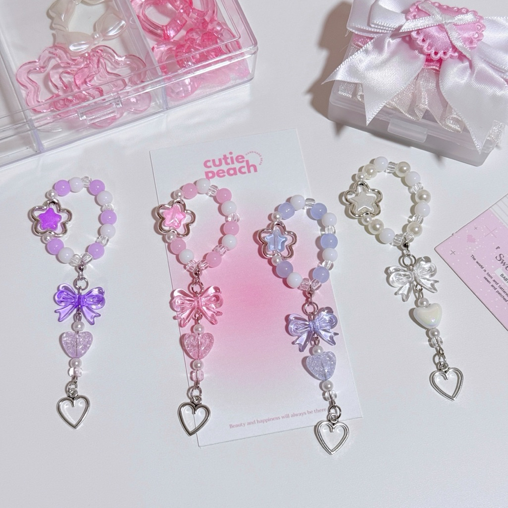 ♡‧₊ Ribbon Star สายรัดเข็มขัดลูกปัด ที่รัดเข็มขัด นักเรียน นักศึกษา น่ารัก