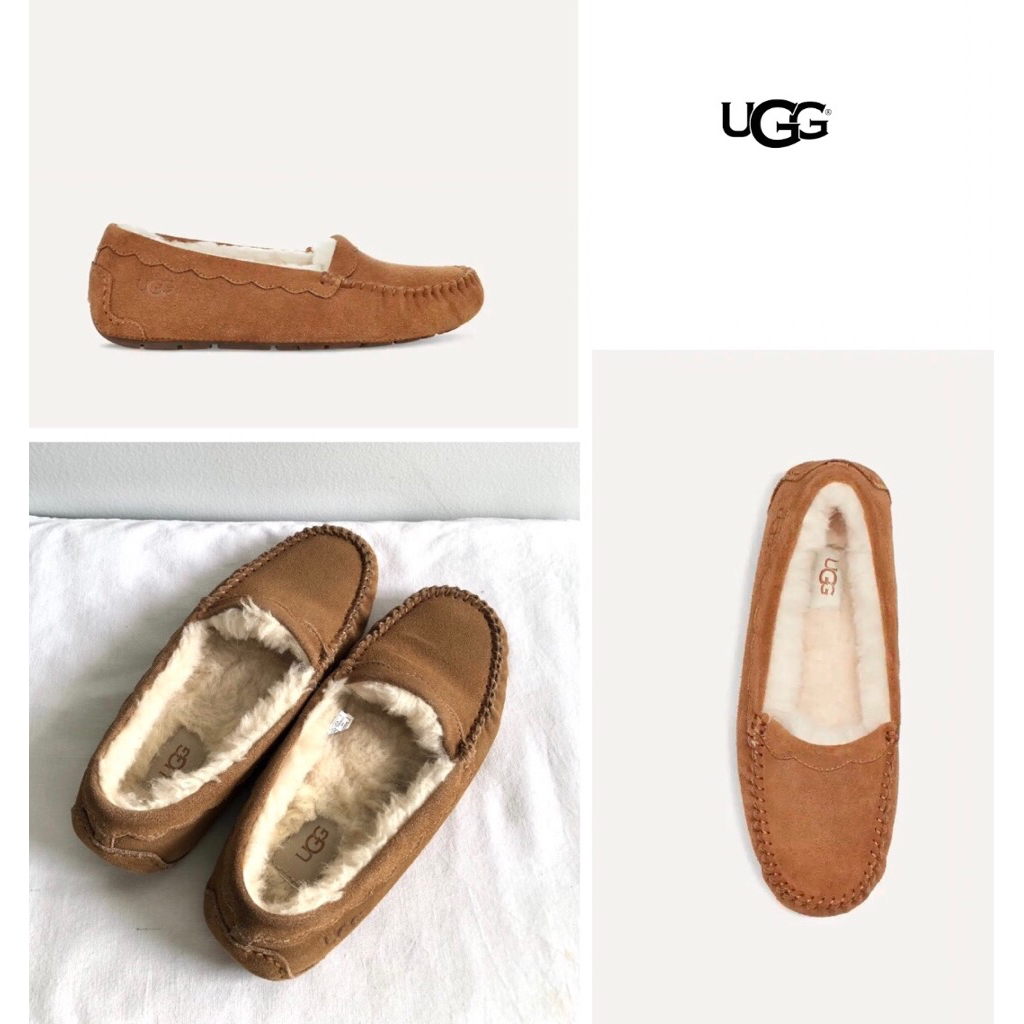 UGG womens Scalloped Moc มือสองของแท้จากญี่ปุ่น