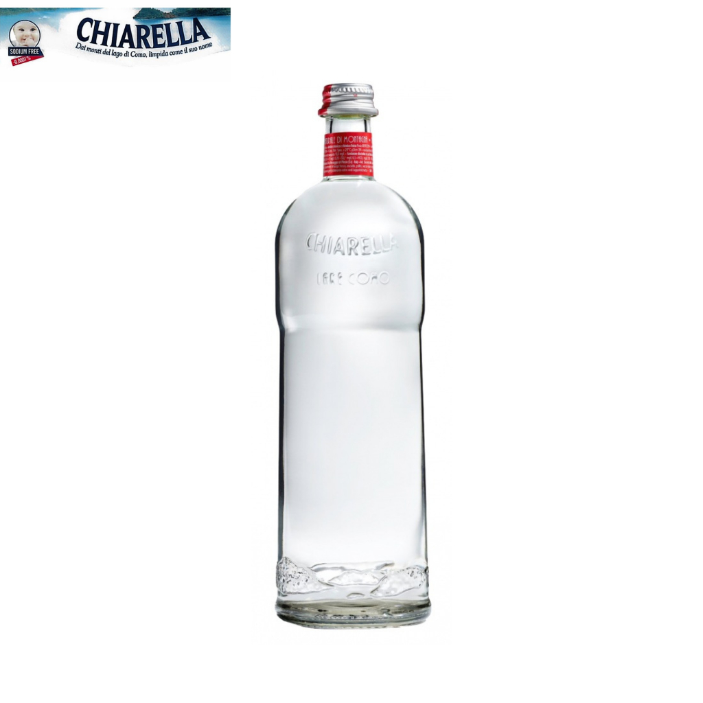 น้ำแร่ 0.92 ลิตร ขวดเดี่ยวแก้ว – Chiarella Lake Como – พรีเมียมอิตาลี – เหมาะสำหรับทารก