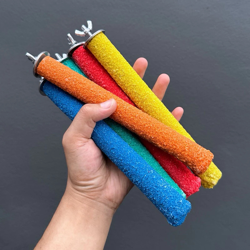 A-36 คอนลับเล็บ สำหรับนก คอนแบบติดกรง มีหลายสี หลายขนาด - รูปที่ 3