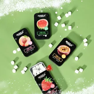 ราคาพิเศษ 9.- ลูกอมมิ้นต์ Mint Candy fresh (1ตลับ7กรัม) ลูกอมแตงโม ลูกอมมิ้น เย็นสดชื่่น มี4รส เสาวรส แตงโม พีช เสาวรส
