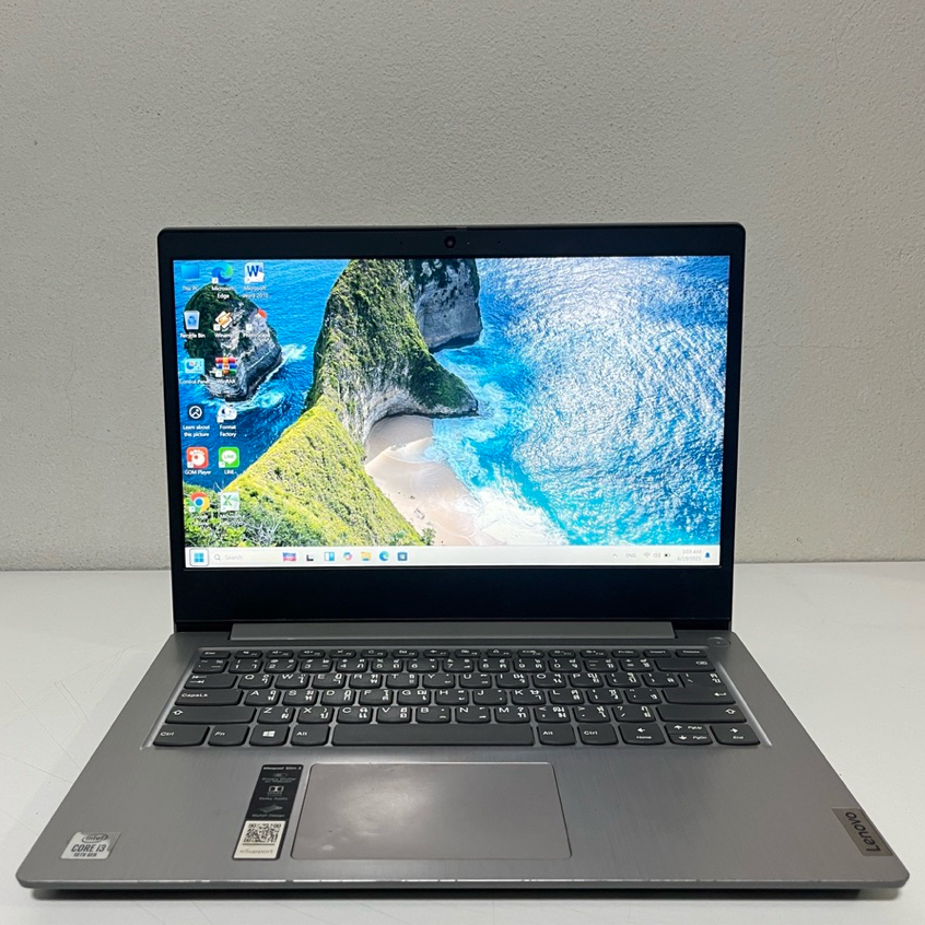 โน๊ตบุ๊ค มือสอง Notebook Lenovo core i3 gen10 รุ่น ideapad slim3 SSD256G Ram4G  จอ14 นิ้ว แถมฟรีเมาส