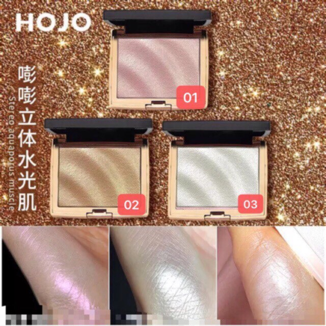 (1ชิ้น) HOJO8029 ไฮไลท์สามมิติ Brilliance Highlight พาเลทหน้าฉ่ำวาว เนื้อเนียนละเอียด
