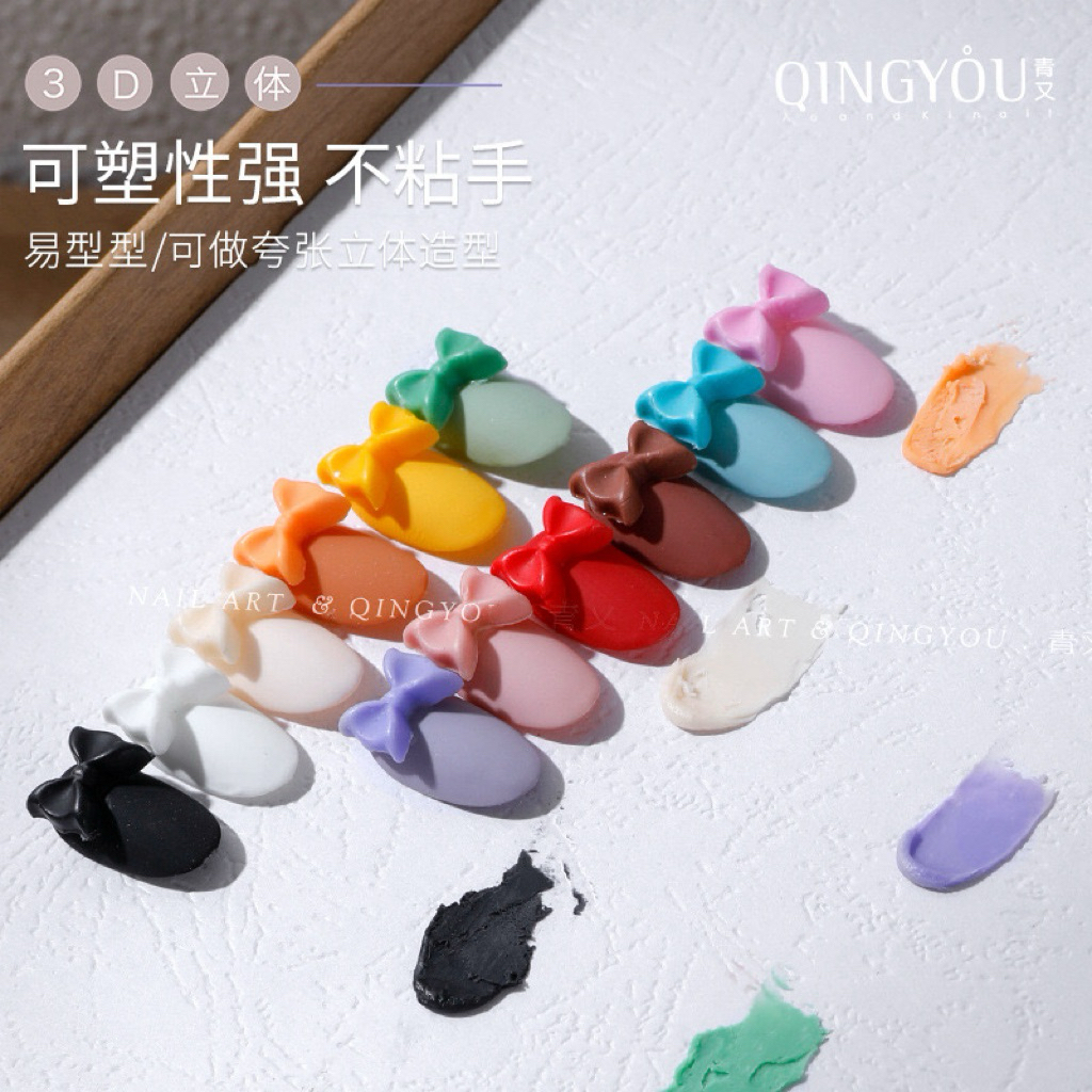 เจลปั้น Qingyou แบบแยกกระปุก แยกสี