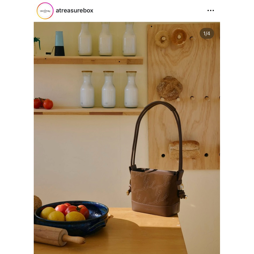 (พร้อมส่ง กดได้เลย) mini all day สี mocha moouse Atreasurebox