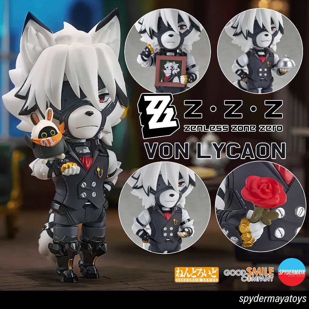 [Pre-Order] Nendoroid Von Lycaon พร้อมโบนัสดอกกุหลาบ - Zenless Zone Zero - Good Smile Company