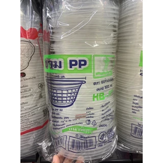 (ขายยกลัง) ชามใส PP 52 ตราฮอร์นบอย ลังละ 24 แพ็ค แพ็คละ 50 ใบ 605613
