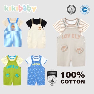 [90-120] kikibaby พร้อมส่ง ชุดเอี๊ยม เสื้อกางเกง เสื้อผ้าเด็…
