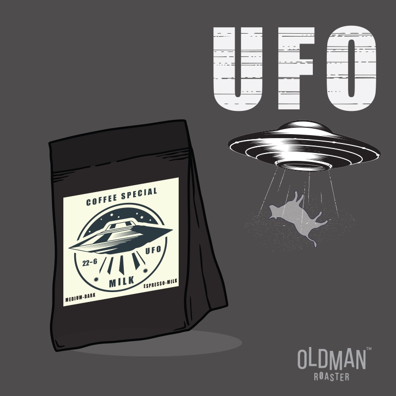 เมล็ดกาแฟ   ES YENN   "THE UFO BLEND" (คั่วกลางค่อนเข้ม) by OLDMAN ROASTER