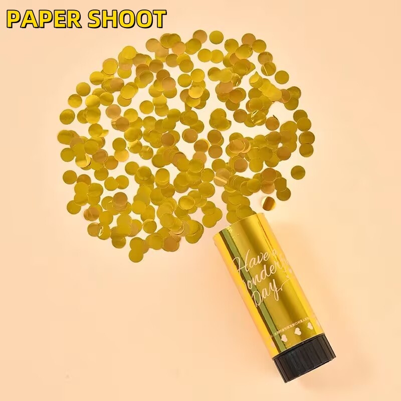 พร้อมส่ง พลุกระดาษ พลุมือ Paper Shoot เปเปอร์ชู๊ต สีทอง