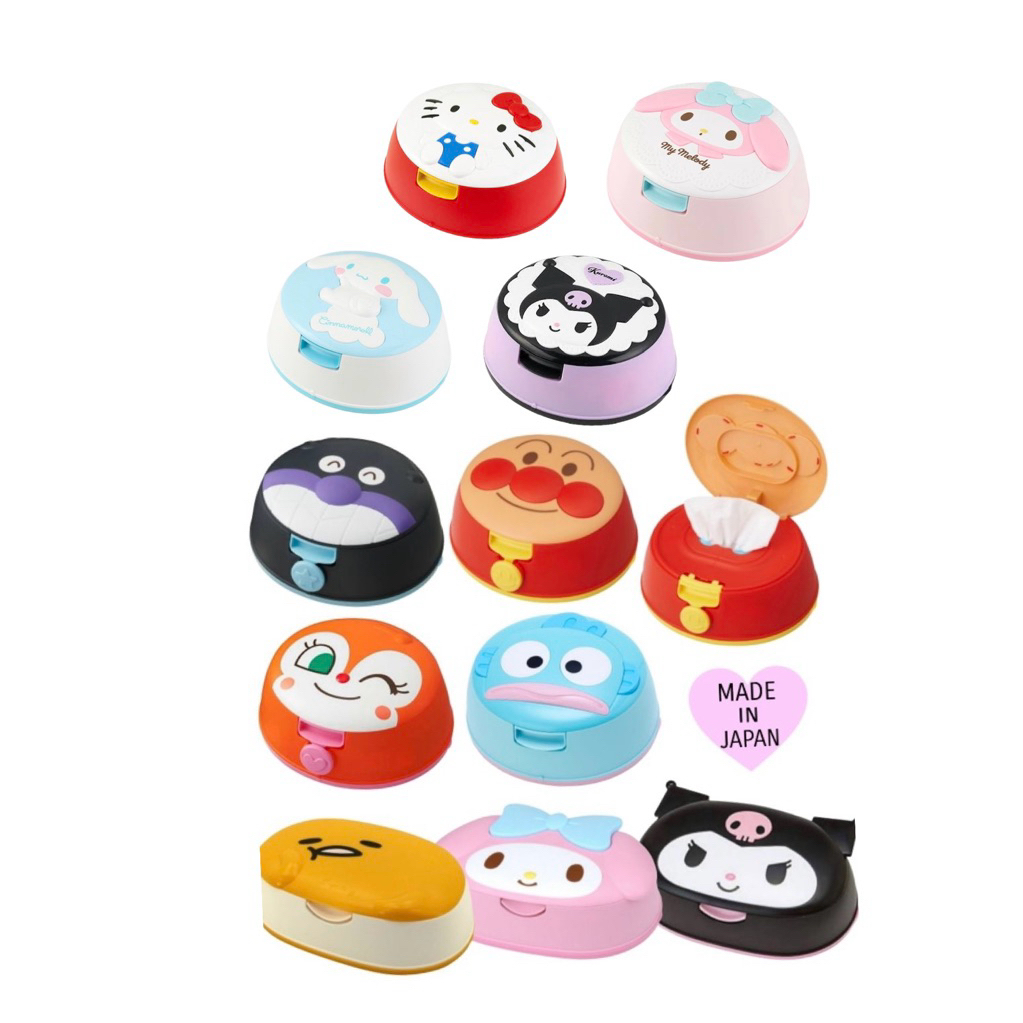 ❤กล่องใส่กระดาษเปียก กล่องทิชชู่เปียก Sanrio Wet tissue 🇯🇵Made in Japan🇯🇵 ทิชชู่เปียก