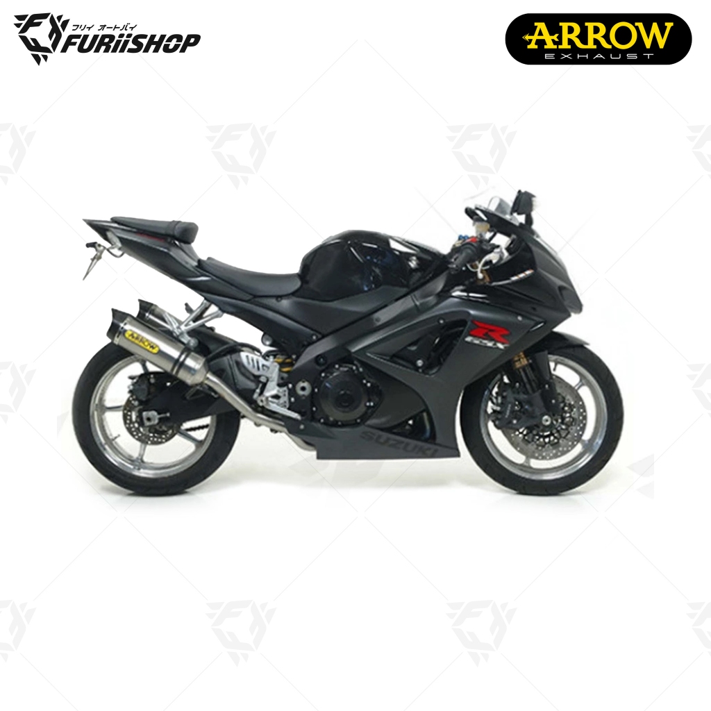 ท่อสูตร/ท่อแต่ง/ท่อไอเสีย Arrow Slip on titanium : for Suzuki GSXR1000 07-08