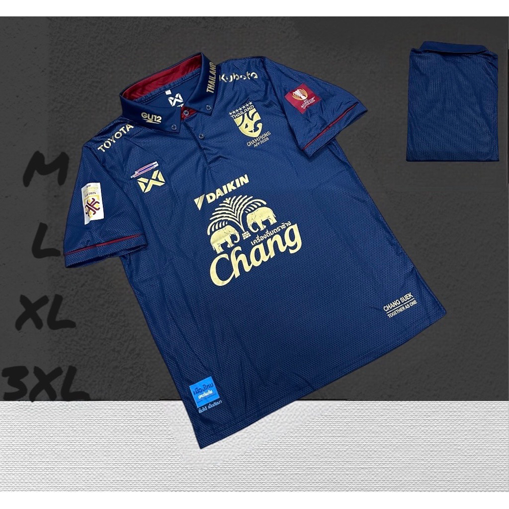 เสื้อบอลเสื้อกีฬามึแค่เสื้อชายหญิงใส่ได้ผ้านิ่มเย็นใส่สบายขนาดไซร้M L xL 3xL