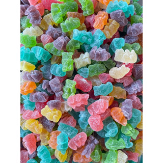 เยลลี่หมีคละสีน้ำตาล500กรัมอร่อยหนึบงานไทย