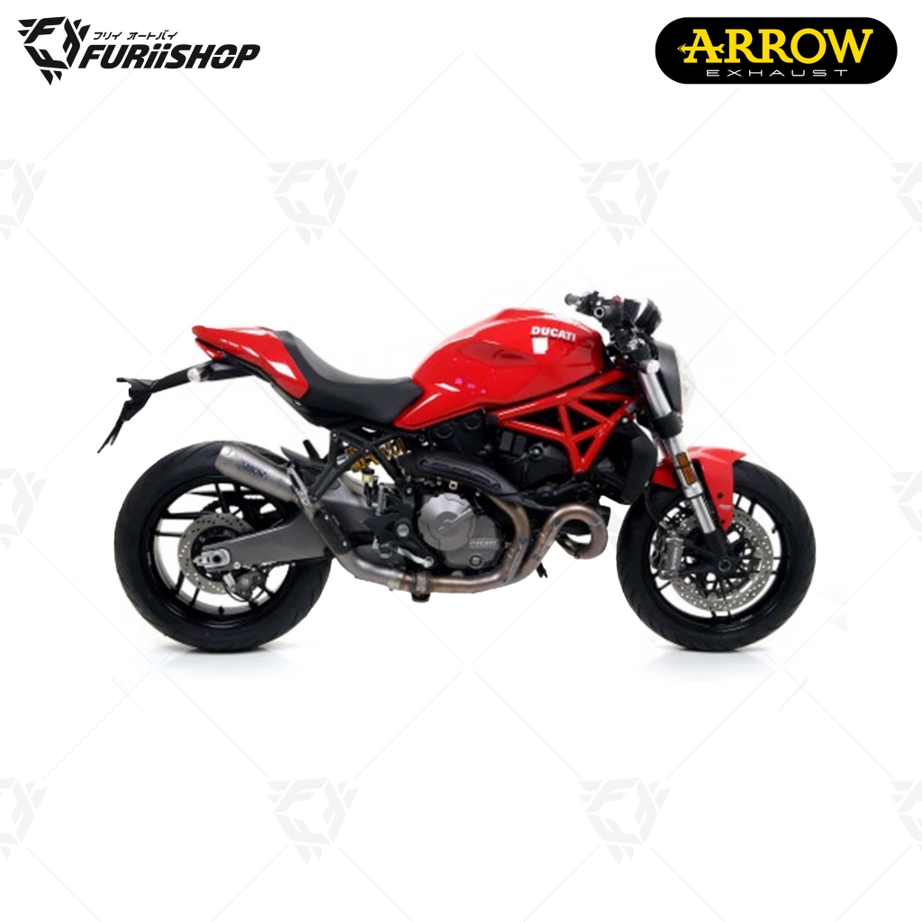 ท่อสูตร/ท่อแต่ง/ท่อไอเสีย Arrow Slip on moto GP : for Ducati Monster 821 14-17 / 18-19