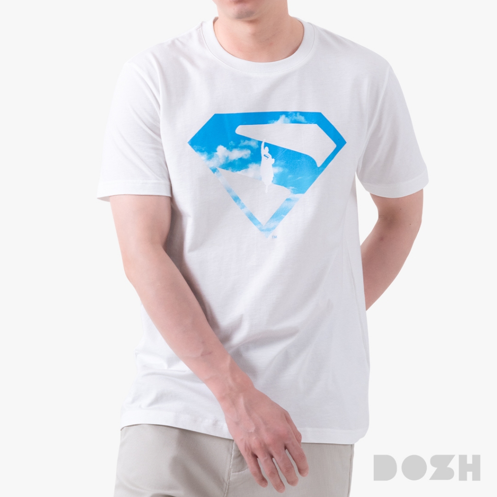 DOSH MEN'S T-SHIRTS SUPERMAN เสื้อยืดคอกลมผู้ชาย DSMT5217-OW (XS,M)