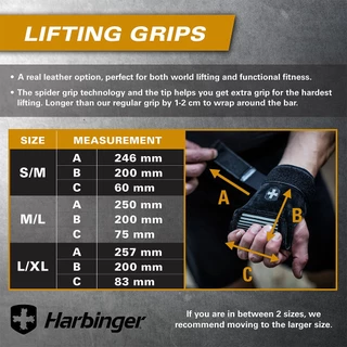 Harbinger | Lifting Grips (Black)
