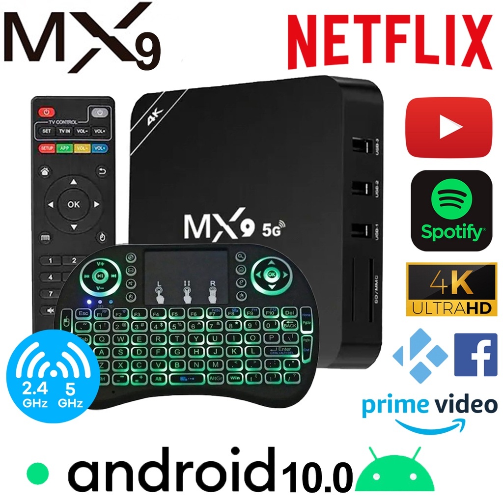 TV Box MXQ Pro 4K HD TV Box Android TV Box Technology 4K Smart TV Box And Keyboard TV Box dengan Net