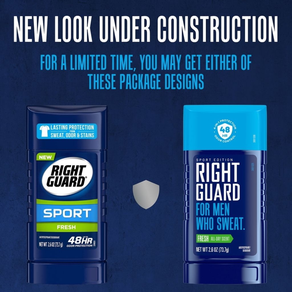 🇺🇸 Right Guard Invisible Solid Antiperspirant- Deodorant Stick 2.6 Oz.