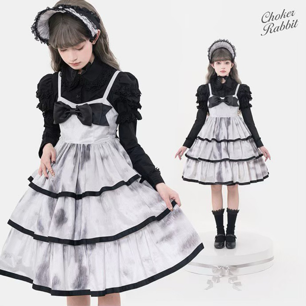 🐰Choker Rabbit🐰 Teddy Cat JSK