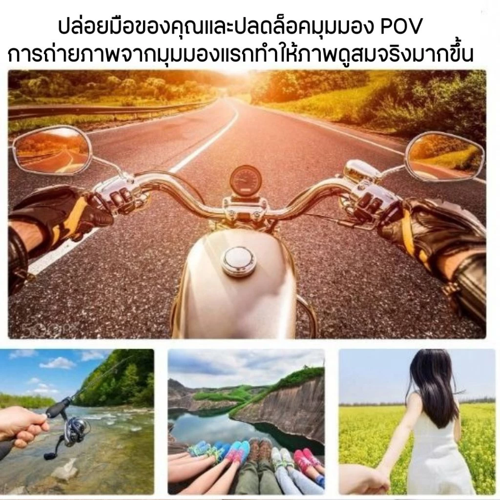 ขายึดกล้องแบบคล้องคอ  สำหรับกล้องGoPro Hero 13 12 11 10 9 Insta360 X4 X3 DJI Action 4 3 AKASO 4.6 และมือถือทุกรุ่น thumbnail 3