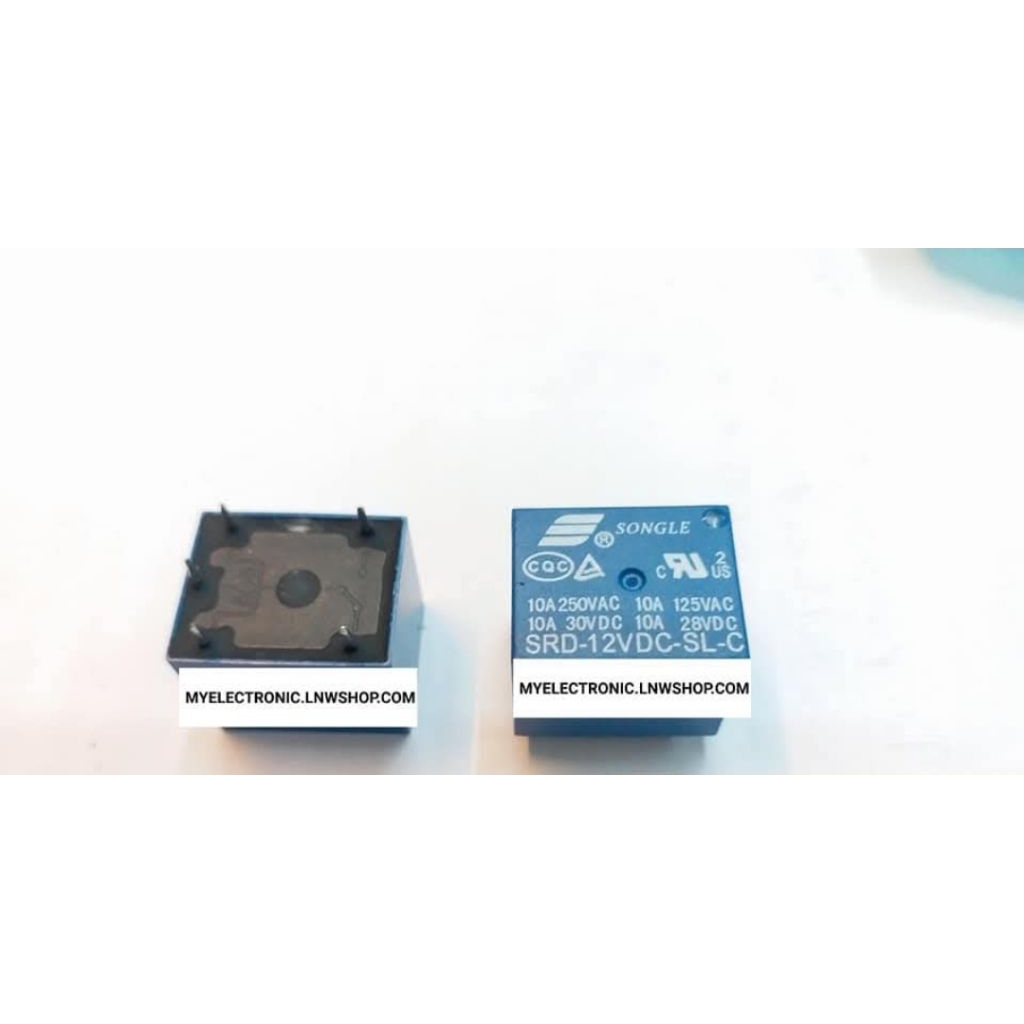 SRD-05VDC-SL-C , SRD-12VDC-SL-C , SRD-24VDC-SL-C รีเลย์ คอยล์ 5V 12V 24V DC 5ขา RELAY ยี่ห้อ SONGLE 