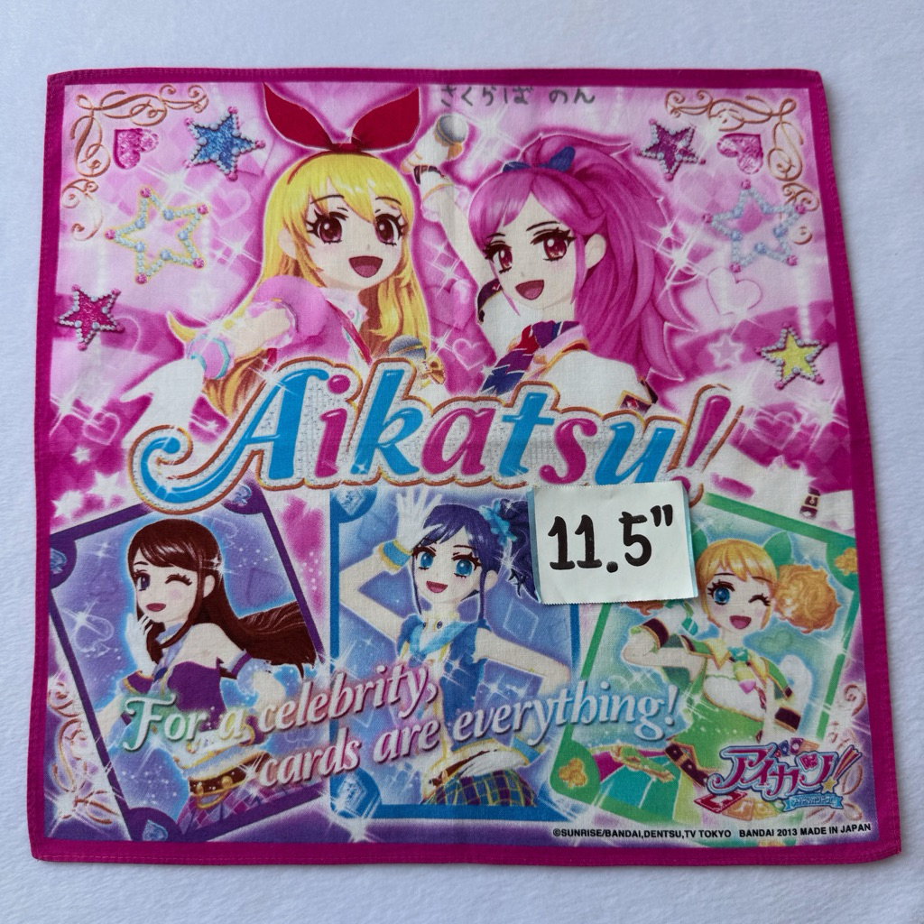 Aikatsu ผ้าเช็ดหน้าการ์ตูน