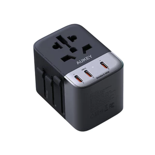 หัวแปลงปลั๊กไฟ AUKEY Travel Mate 35W GeN Universal Adapter with USB Ports (PA-TA07A) by Banana IT
