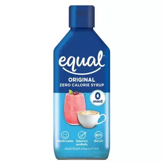 Equal Original Zero Calorie Syrup อิควล ไซรัป น้ำเชื่อมเข้มข้น จากหญ้าหวาน กลิ่นคาราเมล 320 กรัม