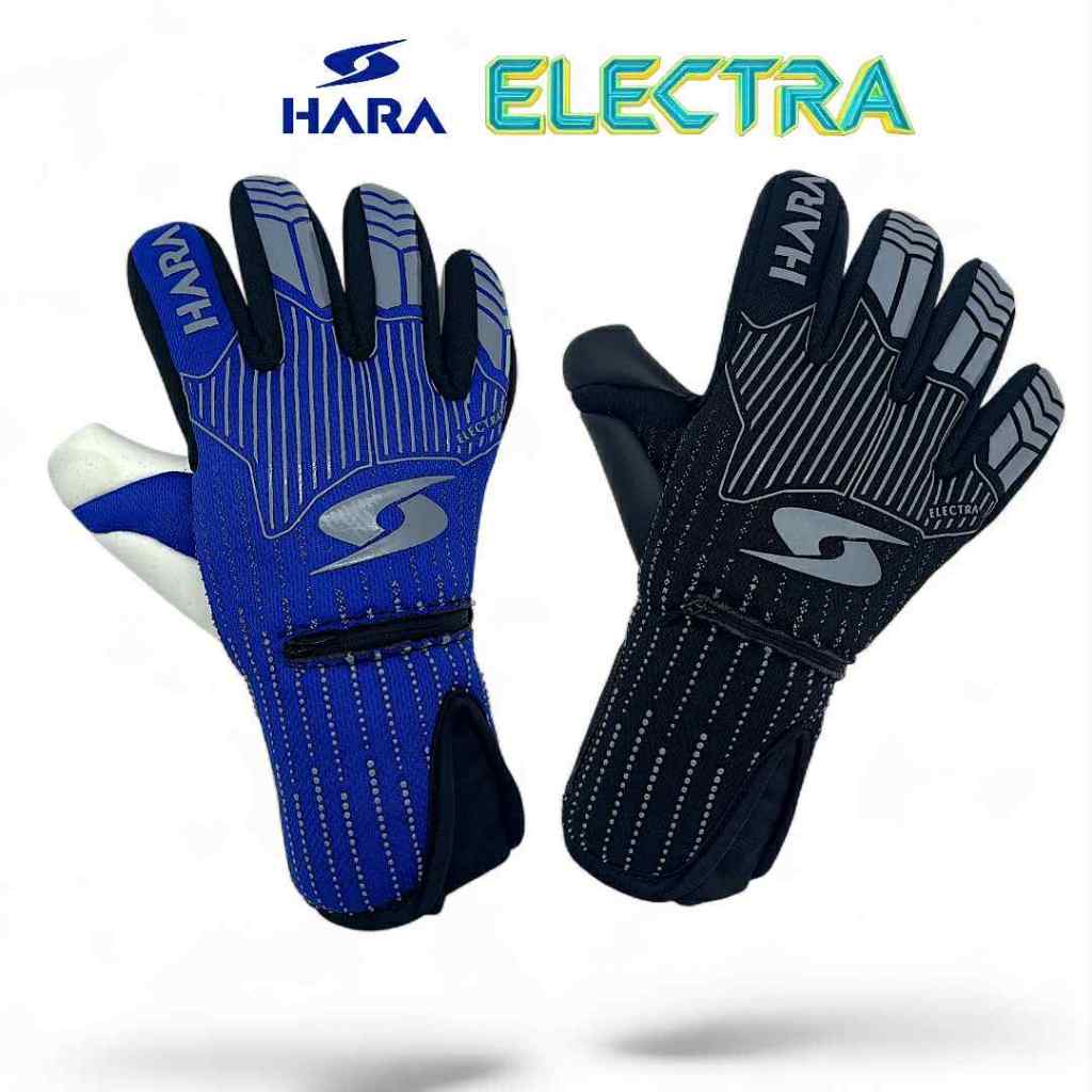 HARA Electra ถุงมือผู้รักษาประตู สายสปีด มีฟิงเกอร์เซฟถอดได้ รหัสรุ่น GL13
