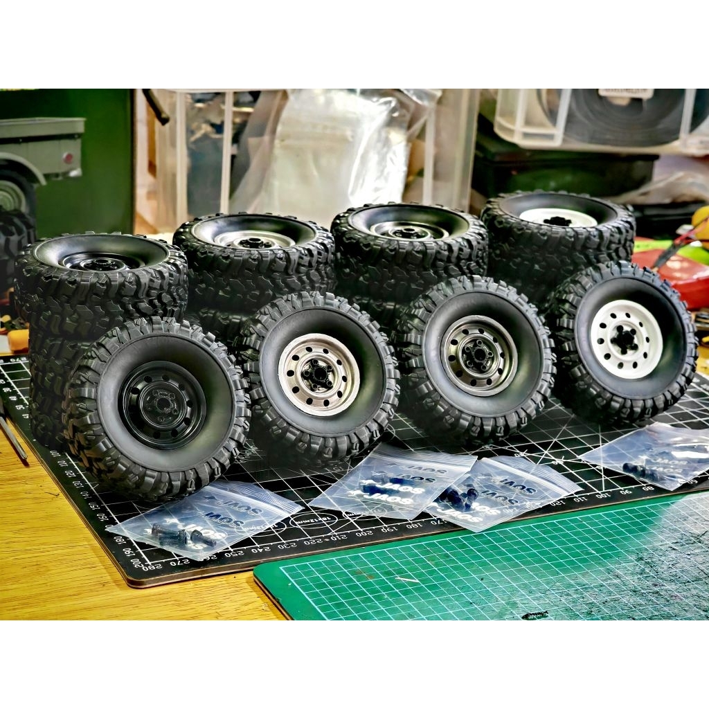 (ส่งจากไทย) ล้อลาย Jaos สำหรับรถบังคับ ดุมล้อ 5มิล