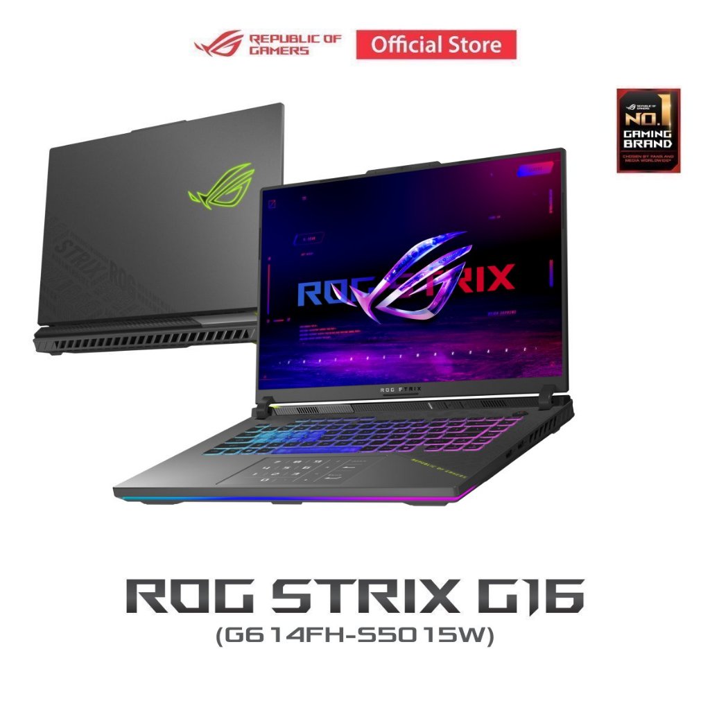 ASUS ROG Strix G16 (G614FH-S5015W) 16" 2.5K, AMD Ryzen 9 9955HX, 32GB, 512GB SSD, RTX5050 8GB, W11