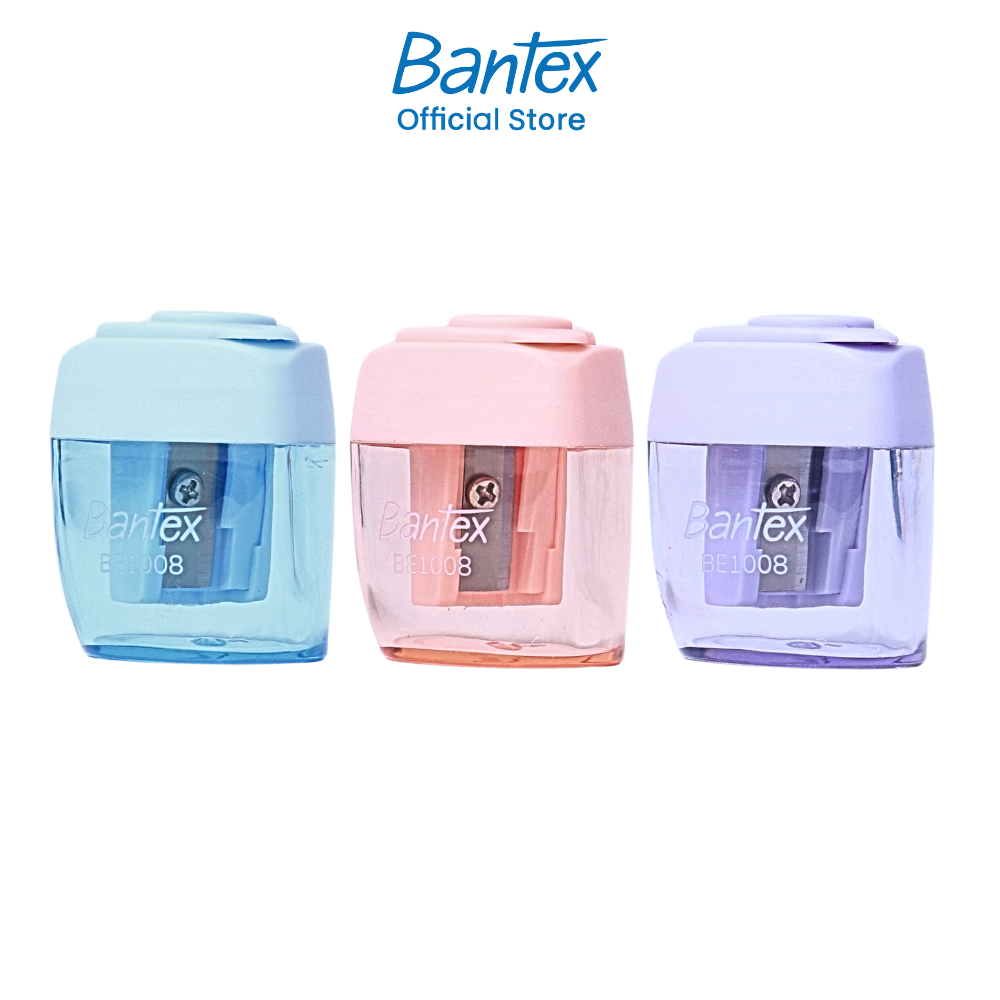 Bantex กบเหลาดินสอ กบเหลาสุ่มสี ใบมีดคม ขนาดพกพาสะดวก มินิมอล สำหรับการเรียนและสำนักงาน Sharpener