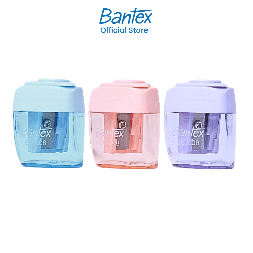Bantex กบเหลาดินสอ กบเหลาสุ่มสี ใบมีดคม ขนาดพกพาสะดวก มินิมอล สำหรับการเรียนและสำนักงาน Sharpener