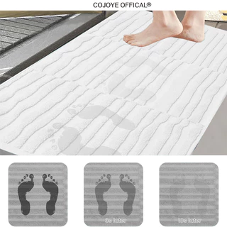 COJOYE พรมเช็ดเท้า 50*80cm ผ้าเช็ดเท้าโรงเเรม5ดาว ผ้าฝ้าย100% รุ่นหนาพิเศษ เกรดพรีเมี่ยม พร้อมส่ง