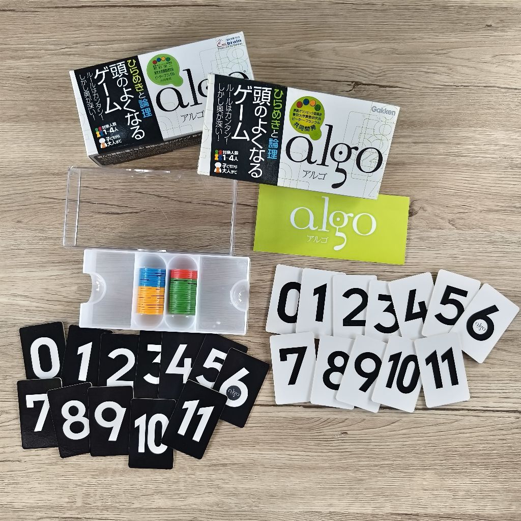 ✏️ของเล่นมือสอง🟢Algo2 Mattrix/ Easy Cube/ Algo /Zero Sum บอร์ดเกมส์ การ์ดเกมตัวเลข จาก Em brain Prod