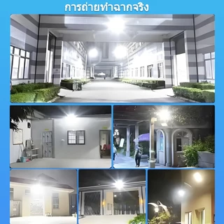 KING ซื้อ1แถม1 ไฟโซล่าเซลล์ ไฟสปอร์ตไลท์ solar light ไลท์ LED โซล่าเซลล์สปอตไลท์ IP67กันน้ำและกันฟ้าผ่ เปิดปิดอัตโนมัติ