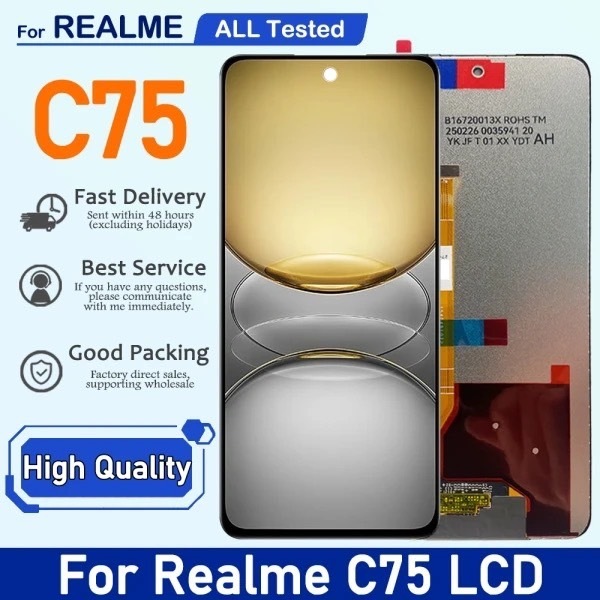 หน้าจอ LCD Display จอ + ทัช oppo Realme C75 อะไหล่มือถือ อะไหล่ จอ ออปโป้ Realme C75 จอพร้อมทัชสกรีน